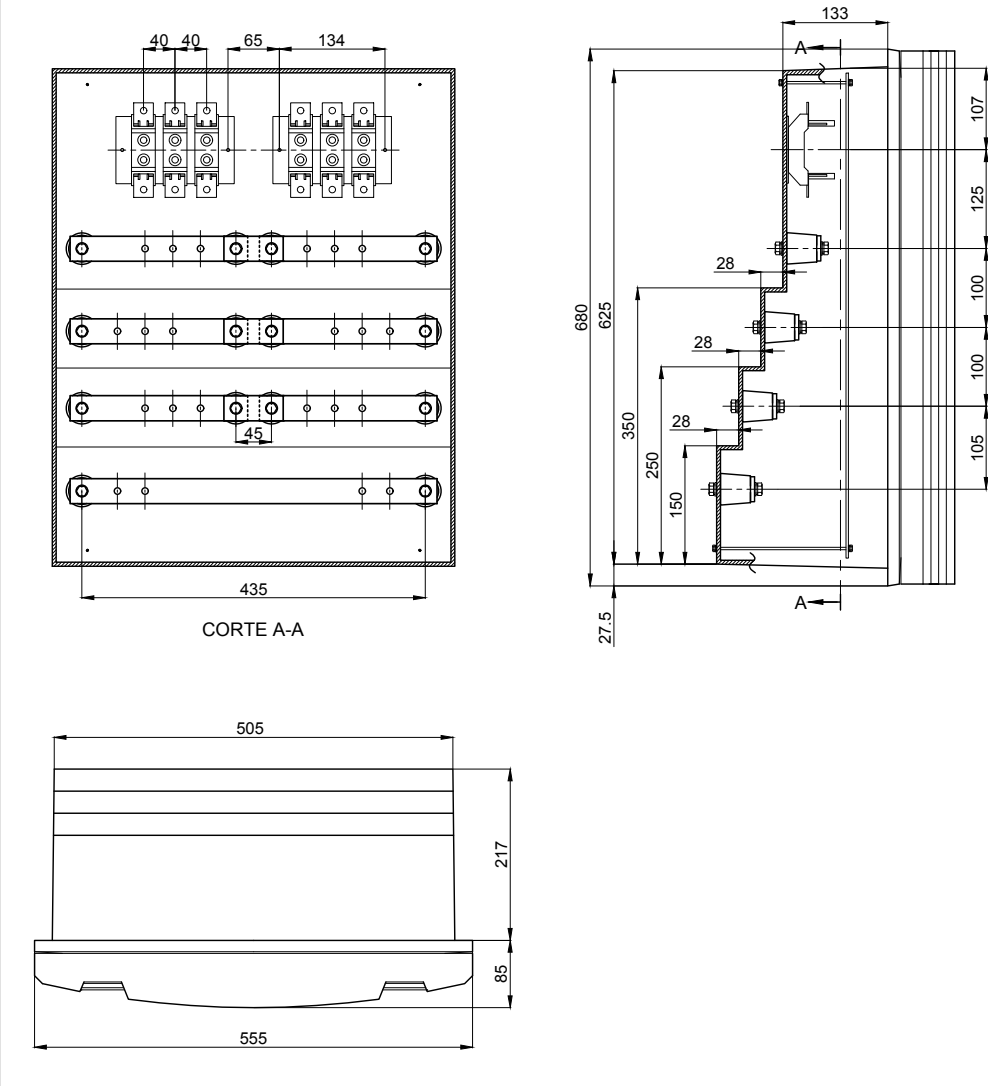 Caja Plástica para Barras y Protecciones Distribuidora Electroductos
